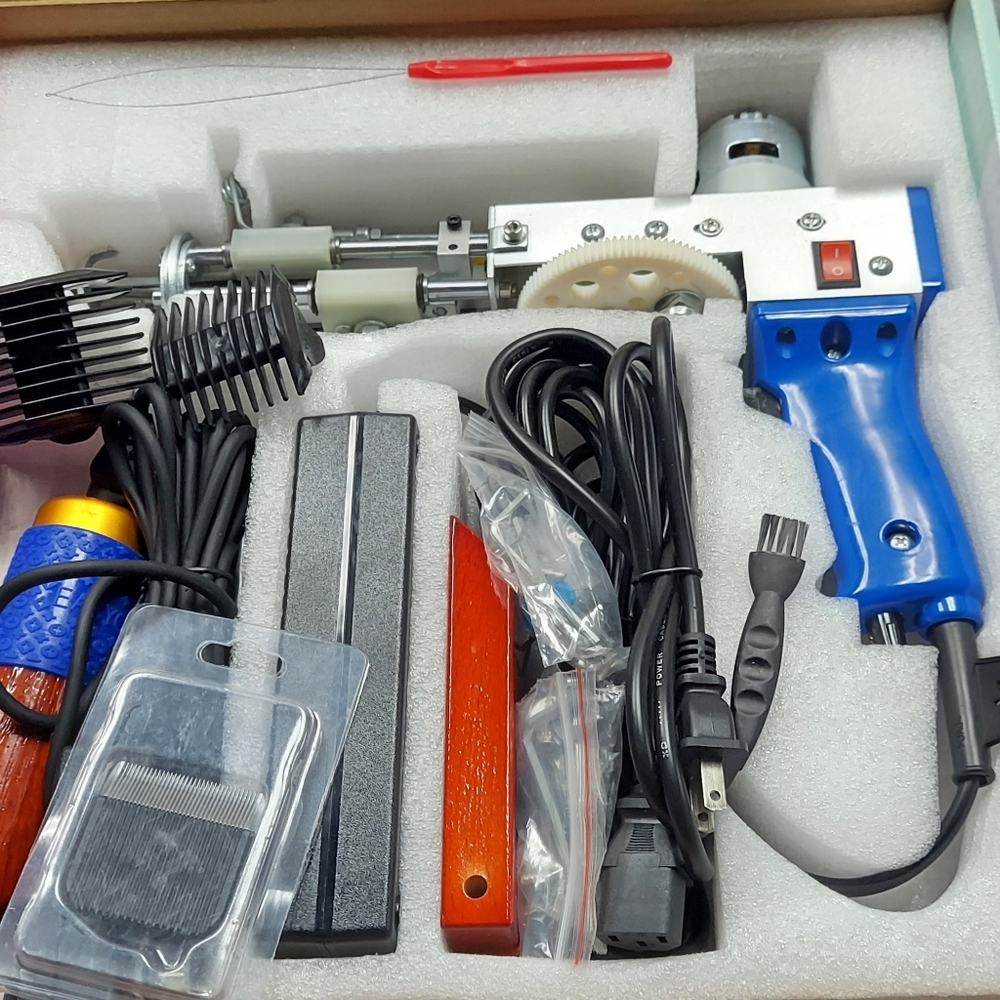 BesGeer Electric Tufting Gun with Carpet Trimmer New